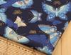 Butterfly Gold Stamped Japanese Cotton Fabric for Cheongsam and Hanfu