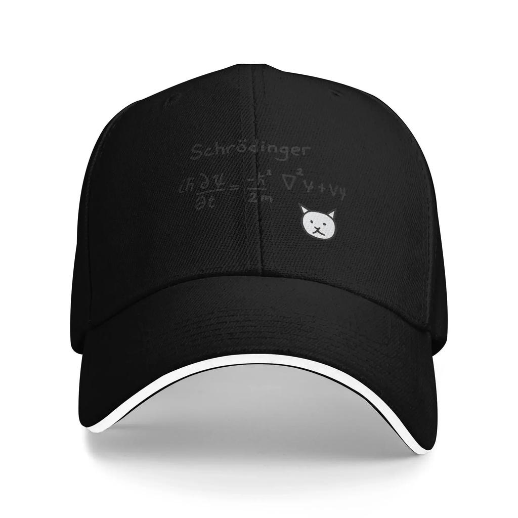 Schrodinger's Cat Baseball Cap  Hunting Camping Sun Visor Hip Hop Hats Women Men Streetwear Print Baseball Caps