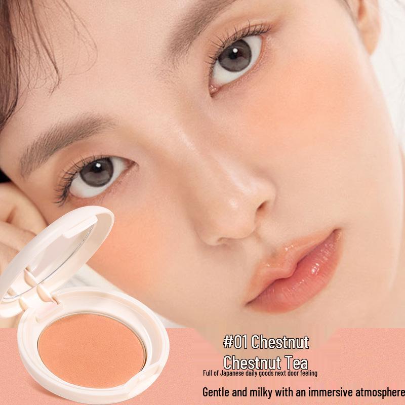 NOVO Three-in-One Blush Palette: Matte, Highlight, Nude - Student Edition.