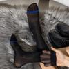Stripe Men Ultra Thin Dress Tube Socks Middle Tube Business Dress Stockings Sheer Fashion   Male