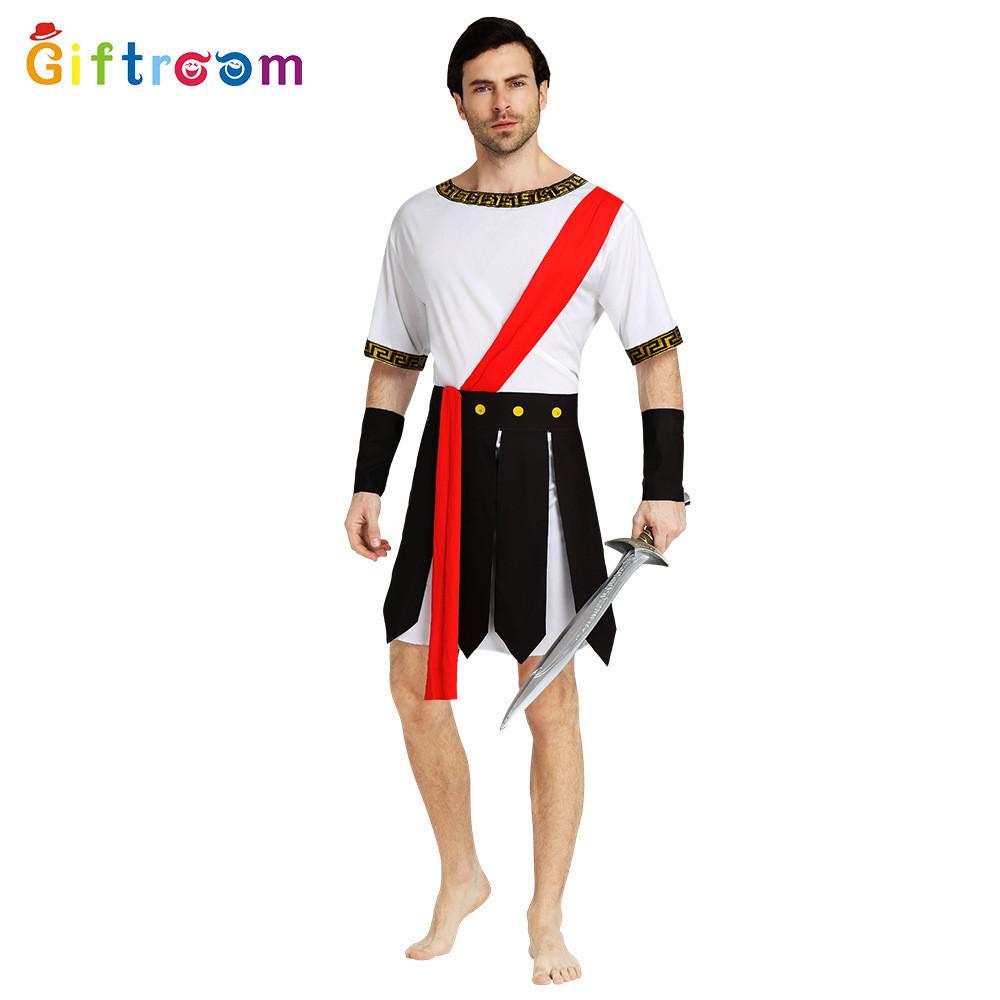 Striking And Fashionable Adult Mens Caesar Warrior Outfit Perfect For Themed Events