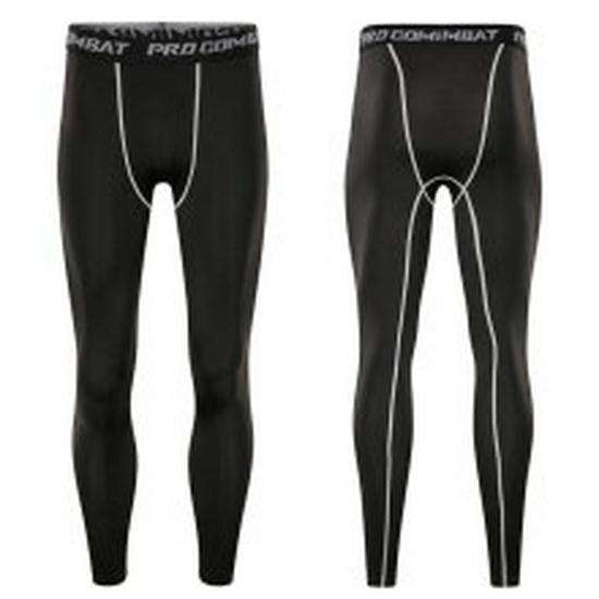 Men's Quick-Dry White Compression Capri Pants for Running and Basketball