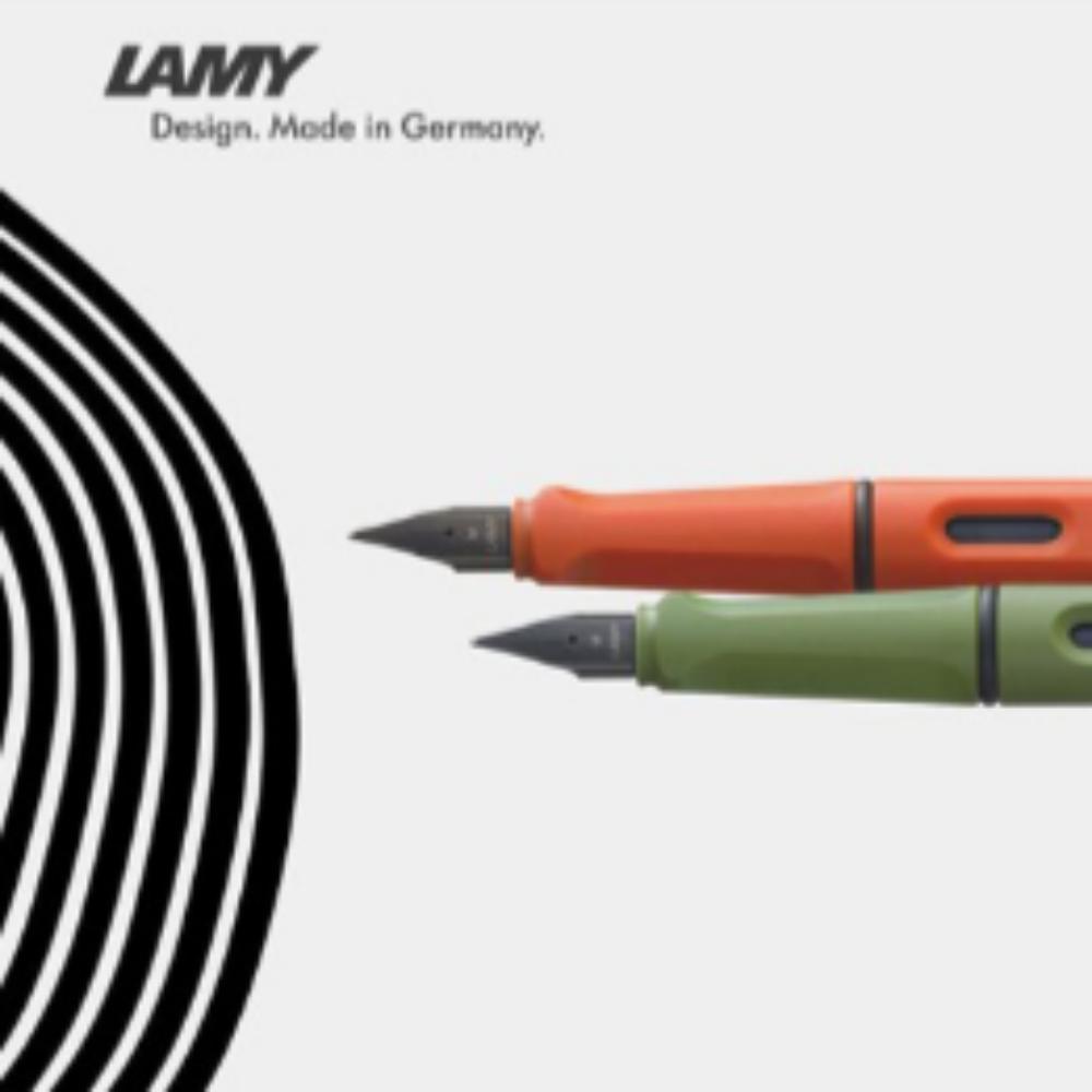 LAMY 2021 Safari Fountain Pen Limited Edition EF TerraRed/SabanaGreen