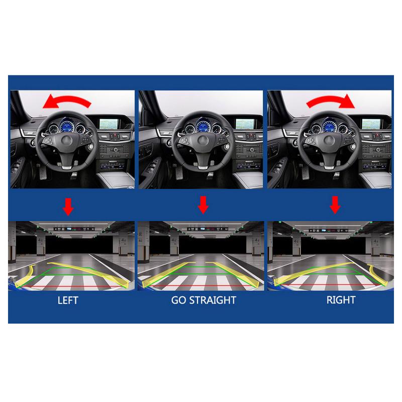 AHD 1080P Car Rear View Camera Fisheye Lens Night Vision Waterproof Universal Vehicle Reverse Blackup Camera AHD dynamic