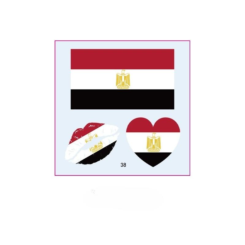 10PCS New World Cup Flag Tattoo Stickers Football Game Games Tattoo Stickers Makeup Face Stickers