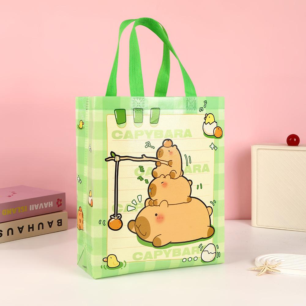 StoBag capybara cartoon gift wrapping bags luxury designer bags reusable bags for sweets eco tote large party packaging candy