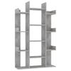 Bookshelf Concrete Grey 86 x 25.5 x 140 cm Engineered Wood