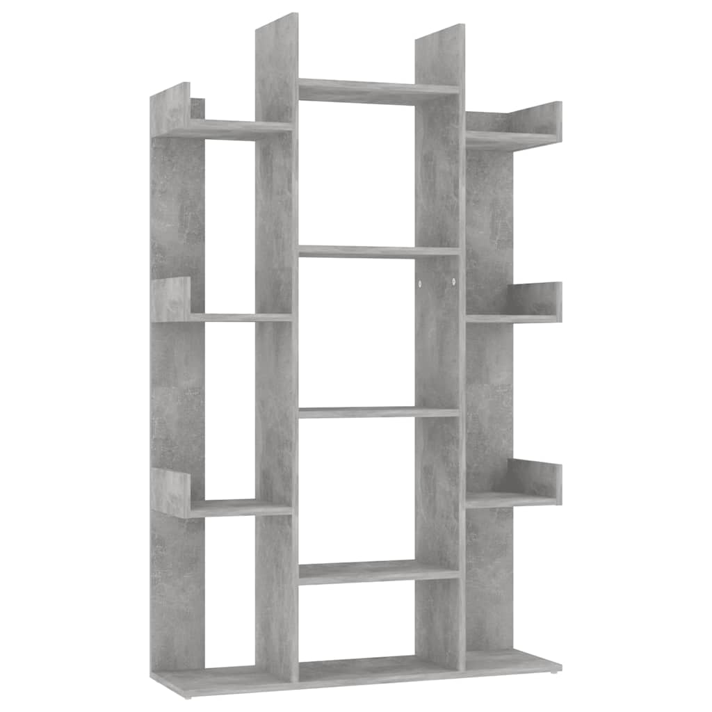 Bookshelf Concrete Grey 86 x 25.5 x 140 cm Engineered Wood