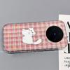 Applicable to vivox300pro mobile phone case design sense VIVOx300 non-collision niche cartoon plaid cat
