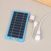 2W 5V Solar Panel With Light Usb Waterproof Outdoor Hiking Camping Portable Battery Mobile Phone Charging Bank Charging Panel