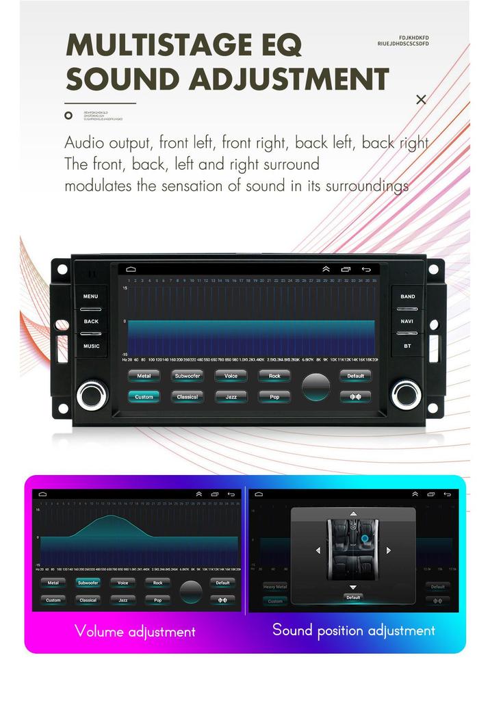 7-Inch Jeep Compass Android Car Navigation with Bluetooth & Wireless Carplay