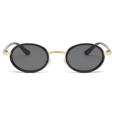 Small Metal Frame Oval Sunglasses Women Fashion Shades Uv400 Eyewear Men Punk Vintage Sun Glasses Female Uv400
