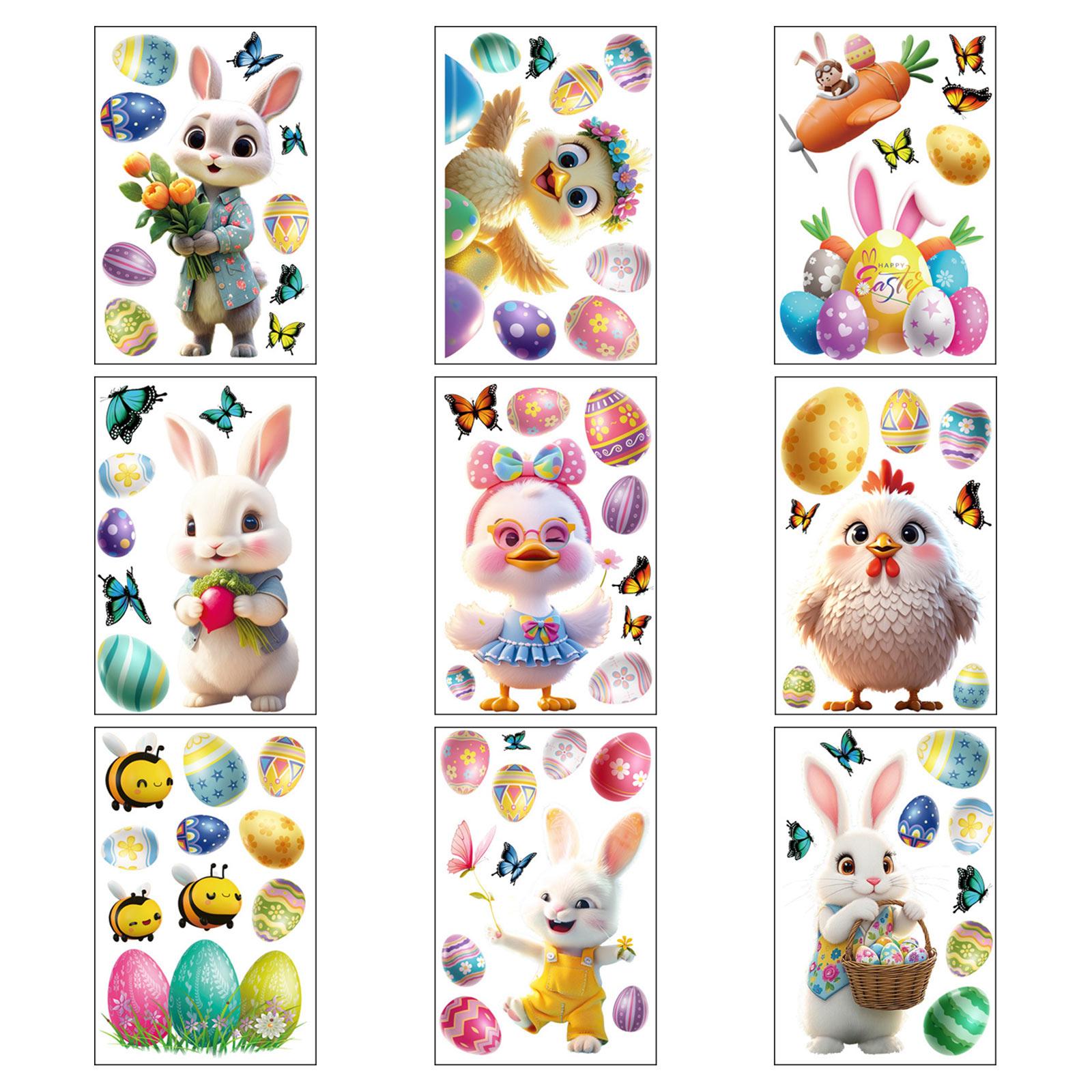 

Electrostatic Window Sticker Window Glass Door Decoration Sticker, Cartoon Animation Sticker One Size