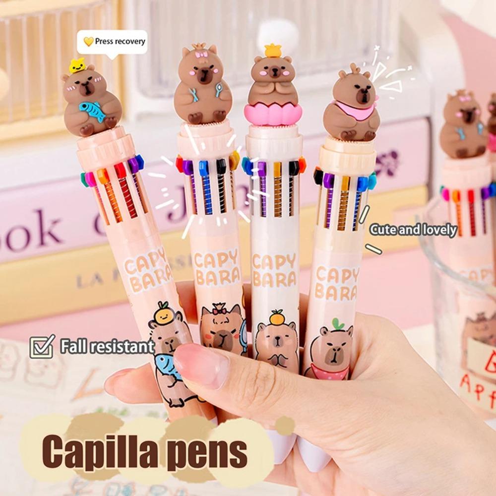 Writing Supplies Cartoon  Ballpoint Pens Kawaii Signature Pen Cute Capybara Ballpoint Pen