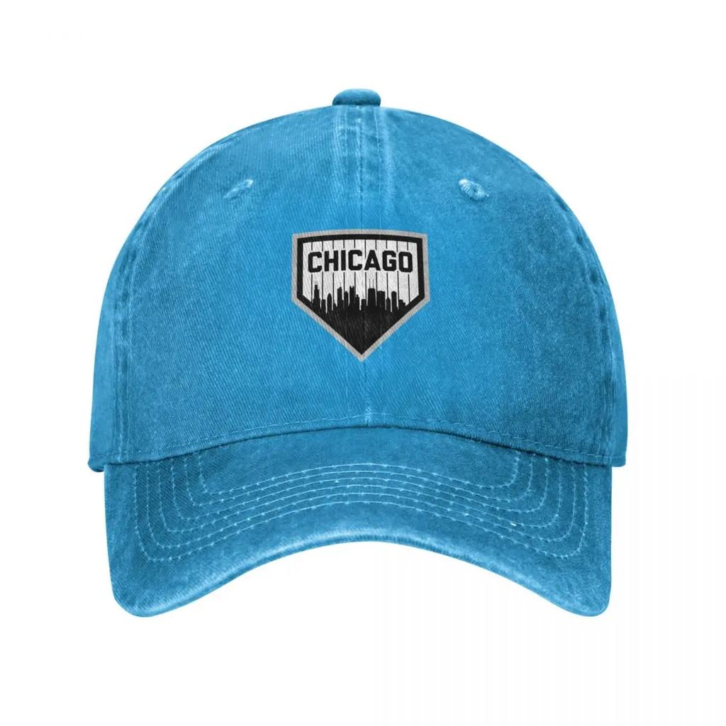 Chicago Homeplate  white  Baseball Cap designer cap Visor dad hat Military Tactical Cap For Girls Unisexs
