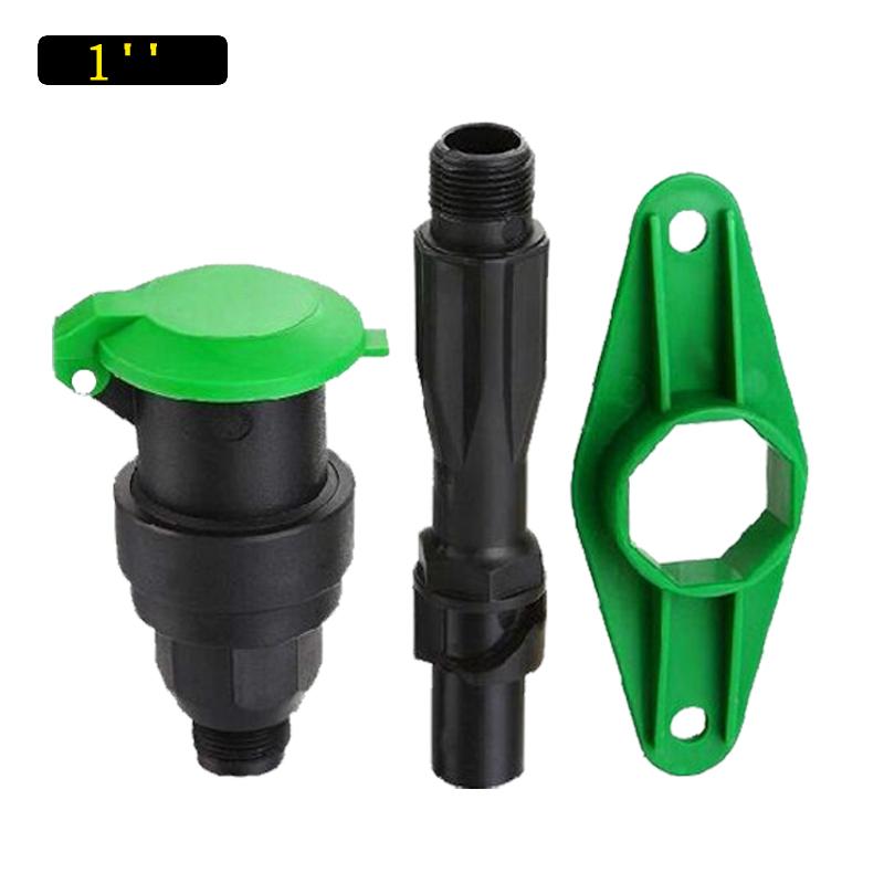 3/4" 1" Male Thread Rapid Water Intake Valve Quick Coupling Valve Garden Lawn Irrigation Car Washing Plastic Hydrant Equipment
