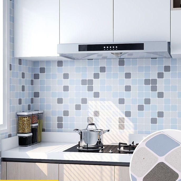 Kitchen Oil-Proof Sticker Waterproof Self-Adhesive High Temperature Stove Wallpaper Toilet Bathroom Tile Renovation Wall Sticker