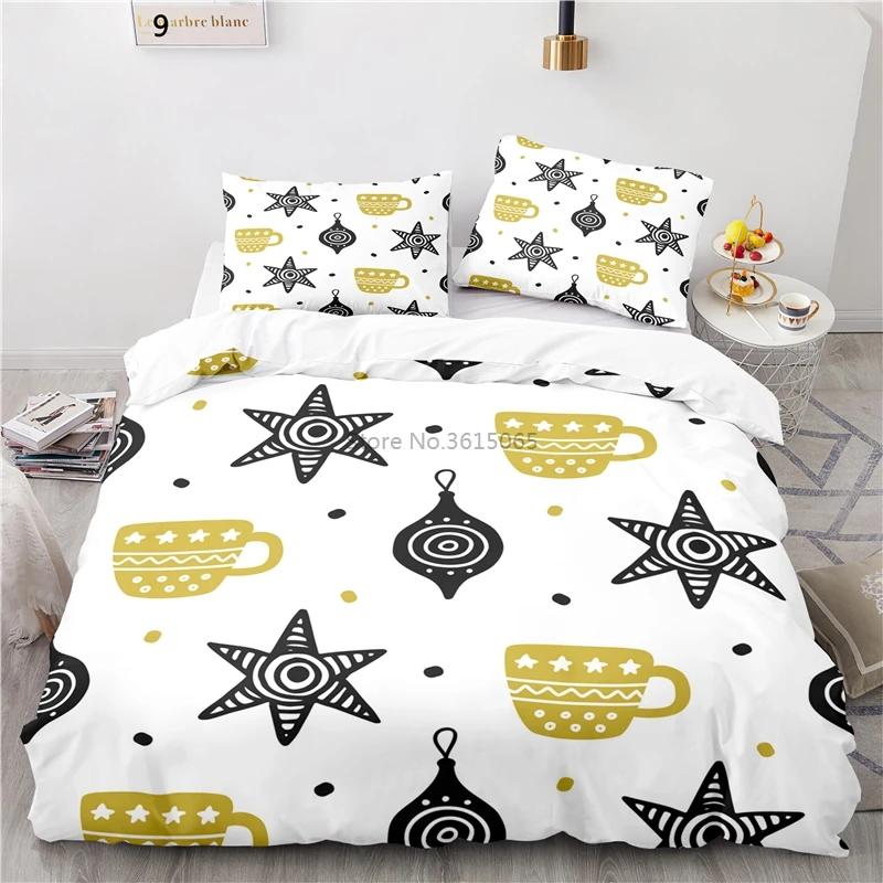 Fashion Nordic Printed 3d Bedding Set Duvet Cover Set Pillowcase Twin Full Queen King Size Bedclothes Bed Linen Drop Shipping
