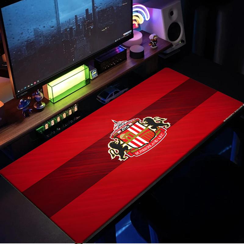Tappetino per Mouse Calcio Sunderland, Base in Gomma, Tappetino per Mouse per Giocatori e Uso Ufficio, Scrivania da Gioco, Tappetino Facile da Pulire Regali di Natale per Fan