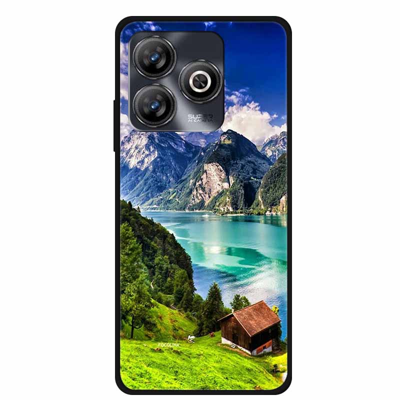 Phone Case For ZTE Blade A75 4G Back Cover Case Shockproof Black Silicone Soft Funda For ZTE Blade A75 4G Case A 75 6.6" Coque