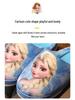 Frozen Elsa Princess Non-Slip Cotton Slippers for Girls - Warm Plush Home Slippers for Autumn/Winter