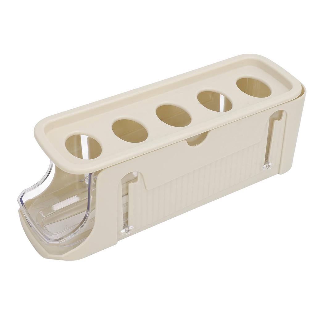 Rolling Egg Dispenser for Refrigerator Space Saving 2 Tier Automatic Egg Storage Container   for Refrigerator Kichen Cabinet
