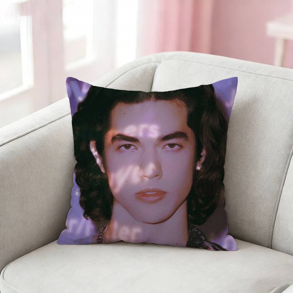 CConan Gray Wishbone Pillow Case Pattern Printed Pillowcase For Living Room Sofa Cushion Cover