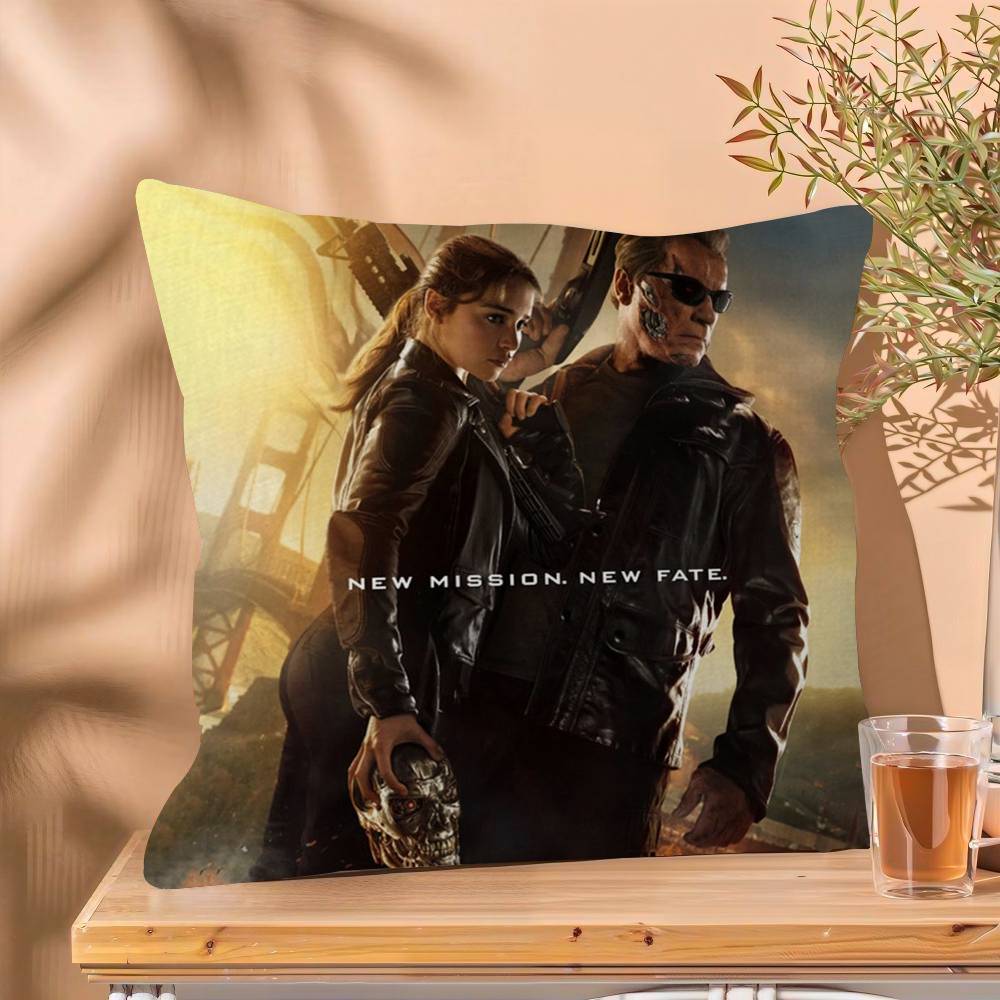 80s Movie TV The Terminator Stitch Lucky Dragon pillow cover sofa cushion cover home room decoration children gift 30cmx30cm