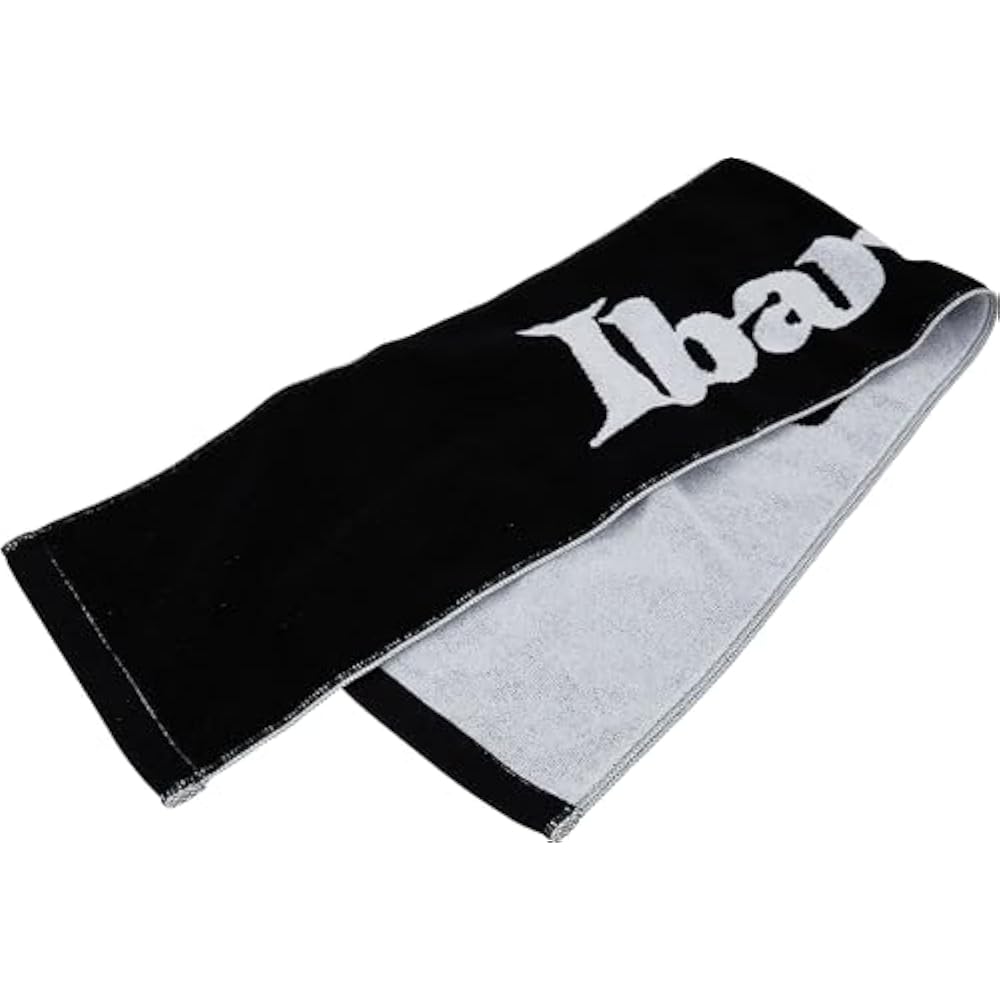 Ibanez Logo Design Scarf Towel, Black, ITWL001