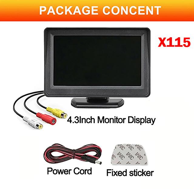 

4.3/7 дюймов Автомобильный AV/4-контактный разъем Камера заднего вида Автомобиль 12-24 В Монитор зеркала заднего вида Парковочный комплект