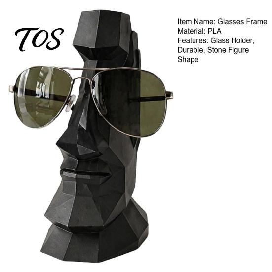 Armação de Óculos Decorativa Suporte para Óculos Esculpido à Mão, Suporte com Formato de Nariz Impresso em 3D, Rack de Exposição de Escultura Artesanal Detalhada Única, para Mesa Escritório E