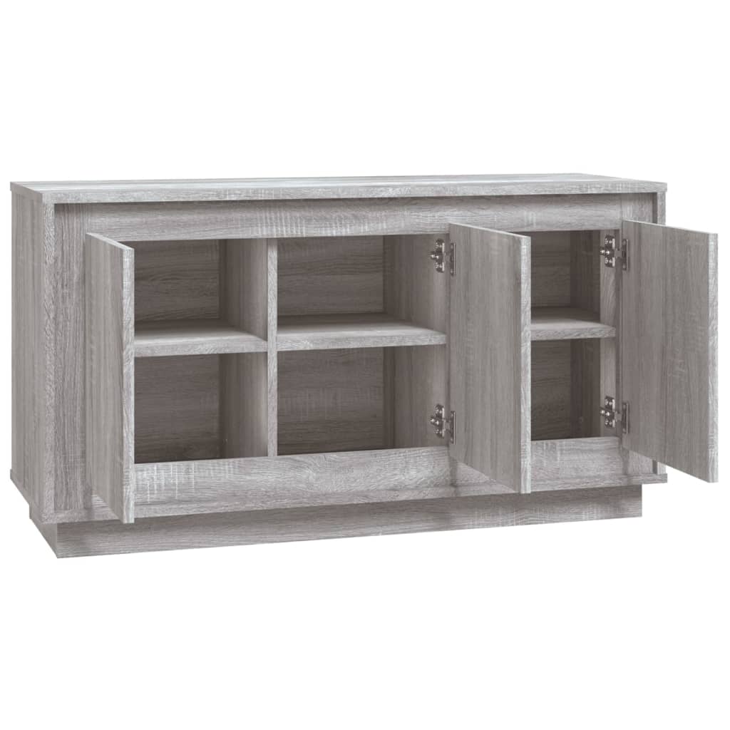 Vidaxl Cabinet, Sonoma Grey Oak, 102X35X55 Cm, Wood-Based Material