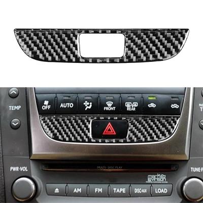 Lexus GS 2006-2011 Araba Çift Flaş Panel Dekorasyon Kapağı Trim Sticker Çıkartması Oto İç Aksesuarları Gerçek Karbon Fiber