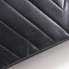 CHANEL Chevron COCO Mark Shoulder Bag V stitch vintage black lambskin Women Used