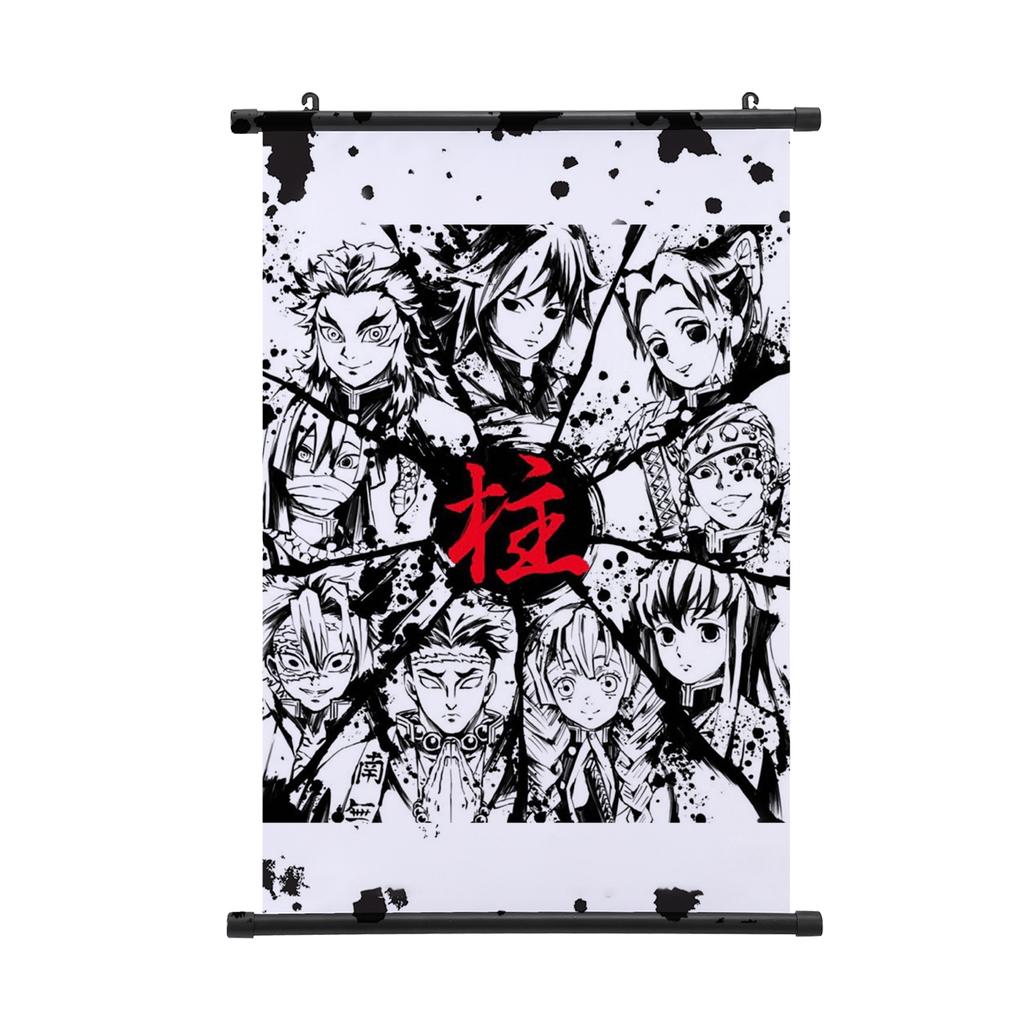 Demon Slayer Nezuko Poster Tecknad Kimetsu No Yaiba Rullposter Vägg Rullposter Populärt Mönster Målning Poster
