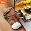 3 In 2 240W Fast Charge Cable Micro USB TypeC Mobile Phone Data Cable For iPhone Huawei OPPO Xiaomi Redmi Samsung Charging Cable