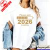 Please Wait 2026 Loading Funny New Year Progress Bar Tees Gift Family Party Cosy Season Cotton Shirts for Women Graphic T Shirts