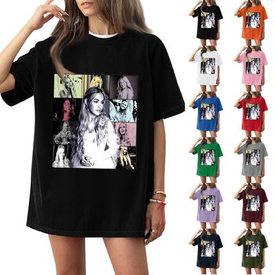 Women's Casual Short Sleeve T-Shirt Crew Neck Loose Fit Graphic Print Top Comfortable Everyday Wear