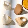 Retro Exaggerated Geometric Oval Solid Color Resin Wide Face Ring for Men Women Fashion Party Charm Finger Jewelry Accessories
