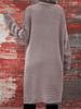 Cross2026 Autumn Winter Plus Size Solid Color Knit Cardigan for Women - European American Fashion Sweater Coat
