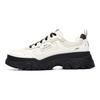 Fila Hike Fabric Synthetic Leather Round Toe Lace-Up Low-Top Dad Sneakers Women Sneakers Black White F12W144132FWA