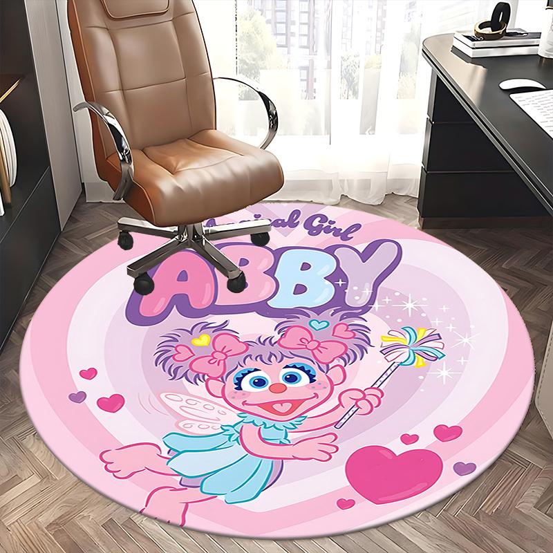 Magical Girl Abby Chair Mat - Round Carpet for Home Decor, Office Use, Living Room, Bedroom, Gift Idea0254b