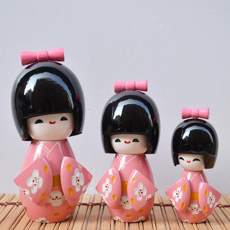 Japanese Kimono Doll Puppet Japanese Style Small Colorful Doll Model Small Ornament Little Colorful Kids Children's Toys Gifts