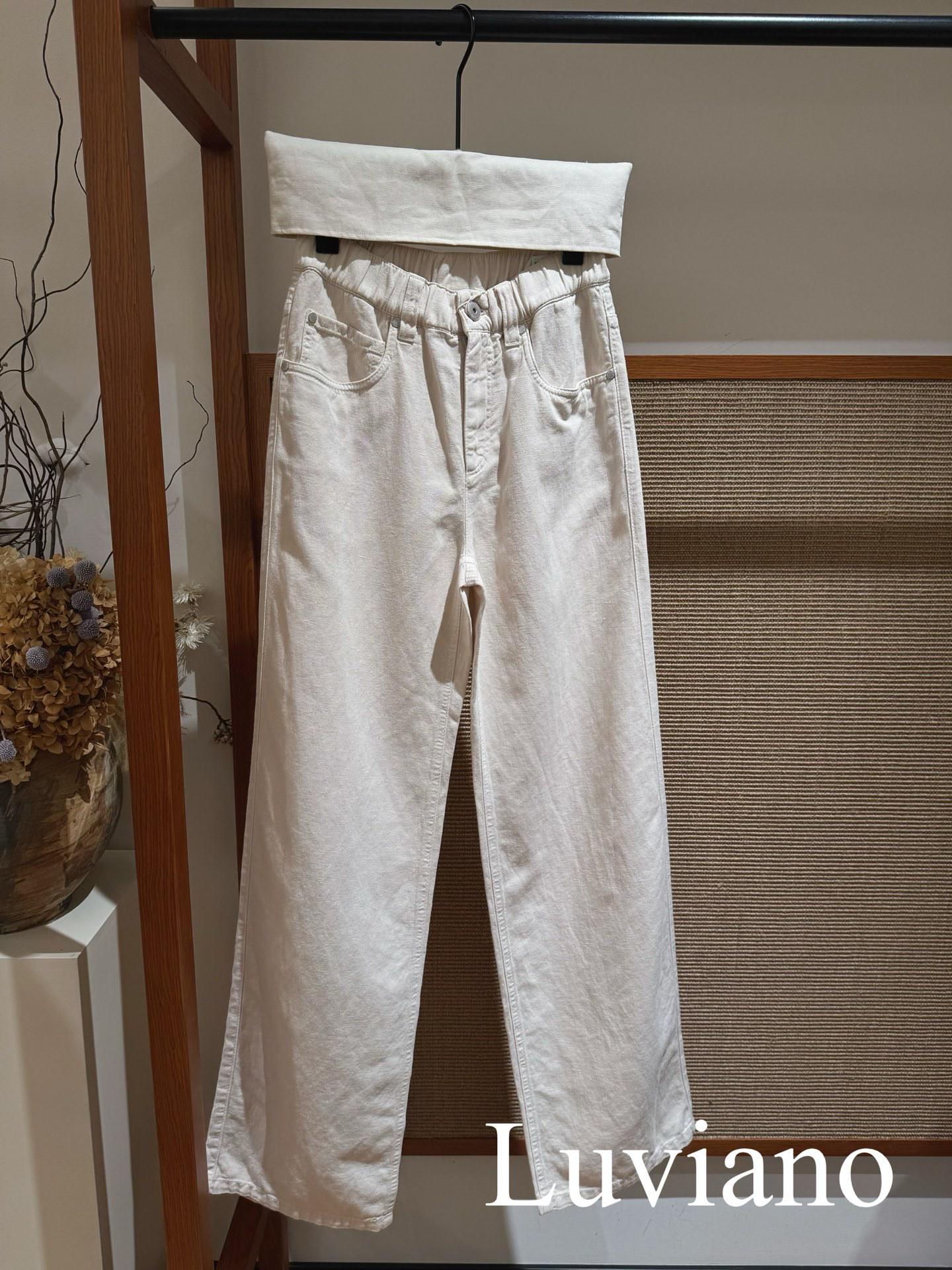 

2026 Spring/Summer BC Style Cotton Linen Casual Pants L (Bulk Discount Available)