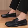 Fashion Men's Genuine Leather Loafers Slip-On Loafers Men Comfortable Walking Shoes Casual Breathable Flats Driving Moccasins for Men