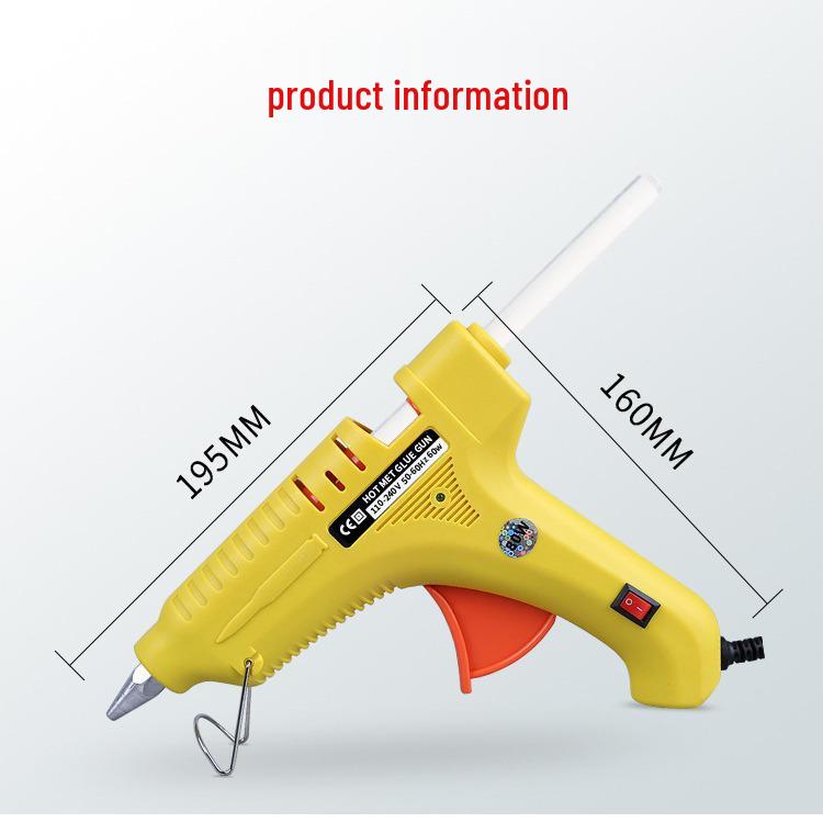 20W Multifunctional Hot Melt Glue Gun for DIY & Crafts - Multi-color, Child-friendly