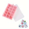 Silicone Ice Cube Mold 15 Grids Ice Tray Square Box With Lid Wine Ice Mold Blocks Maker Bar Kitchen Tools Whiskey Cocktail Cube 6