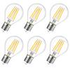 LVWIT LED Bulbs, E17 Base, 60W Equivalent, 806LM Clear, 2700K Warm White, G45 Mini Edison Bulbs, PSE Certified, Pack of 6, Non-Dimmer Compatible