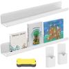2 Pcs Magnetic Book Shelf for Whiteboard,Magnetic Shelf for Classroom,Acrylic Magnetic Book Holder,Magnetic Book Display Shelf,Magnetic Floating Book