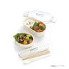 Miyamoto Sangyo Lunch Box Grano Rectangle Lunch Navy 600ml Approx.